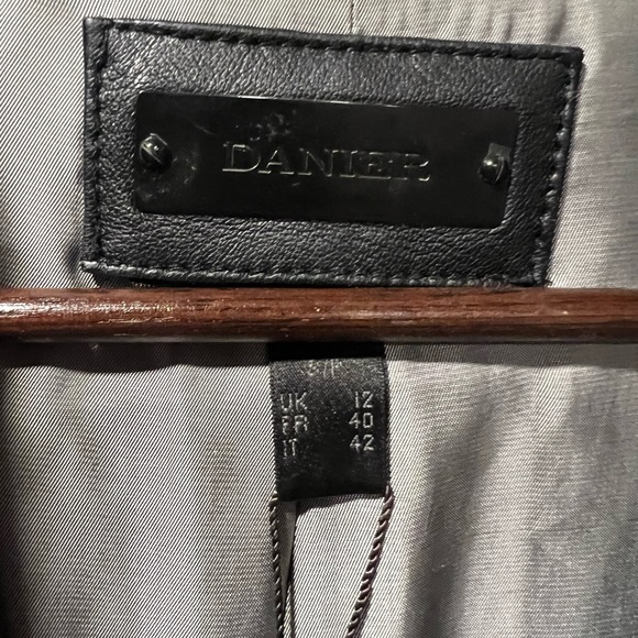 Danier Leather Wool / Leather Coat - Picture 4 of 5